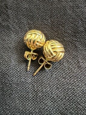 Classic Kate Spade Gold Knot Stud Earrings